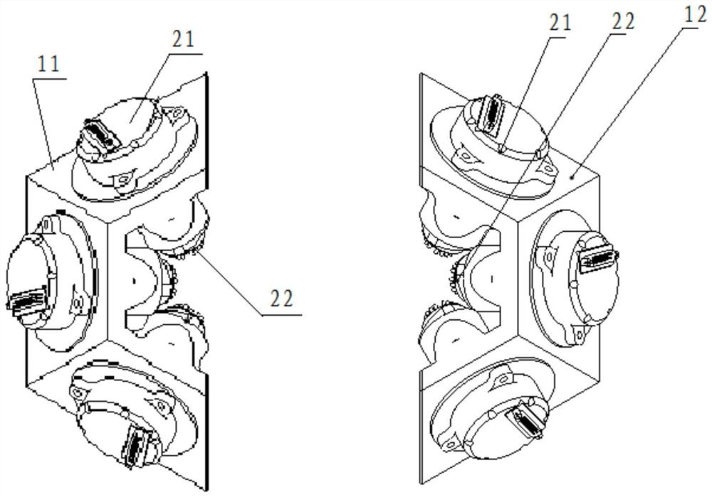 A hemispherical resonant gyro inertial measurement component and measurement method with redundant configuration