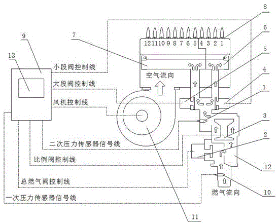 Combustible-gas-self-adapting combustible gas water heater and control method thereof
