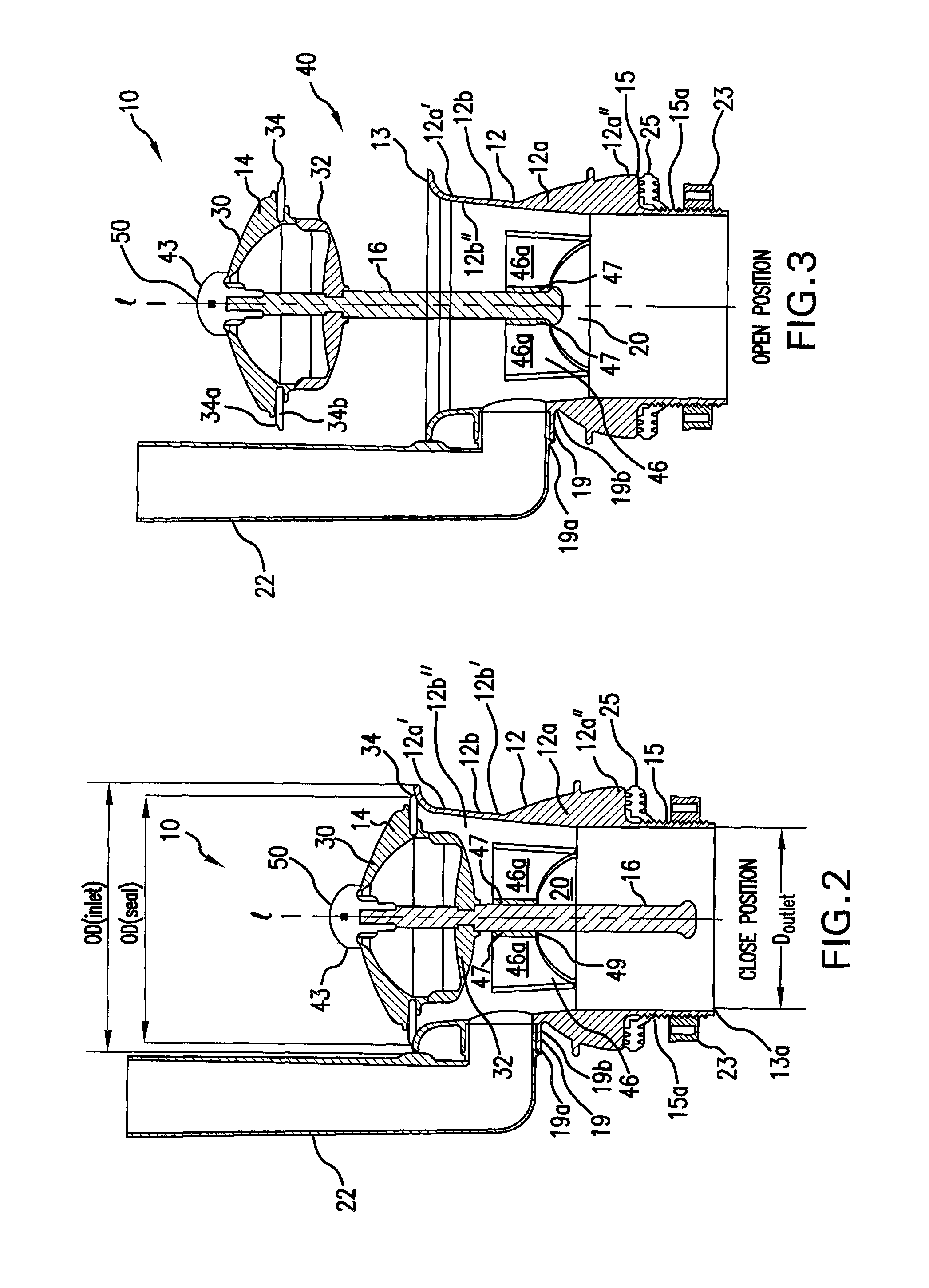 Limited volume high performance flush valve assembly