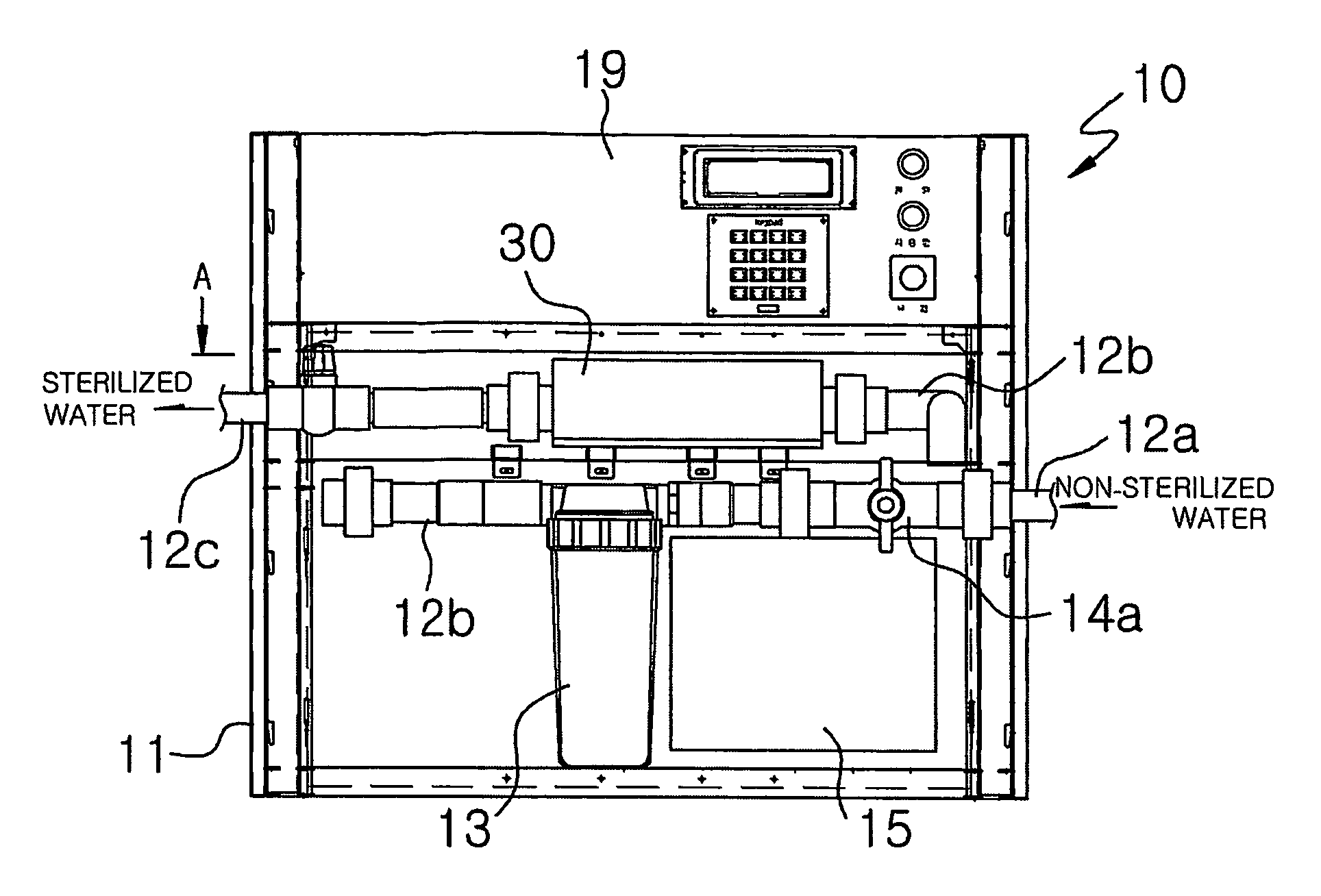 Cell for generating disinfection water and system using the same