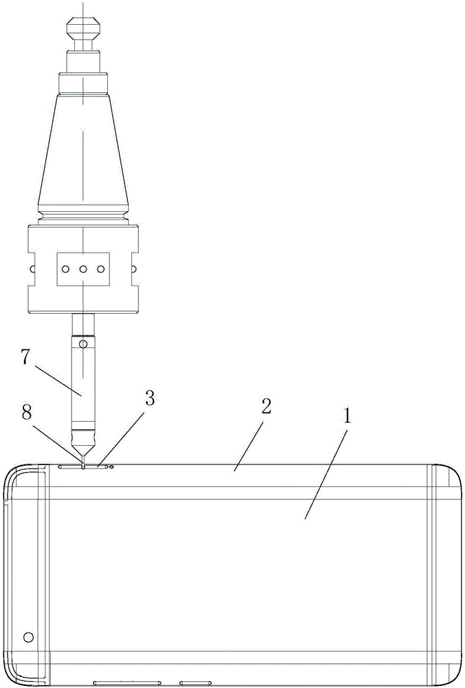 Method for machining side hole in arc-shaped face