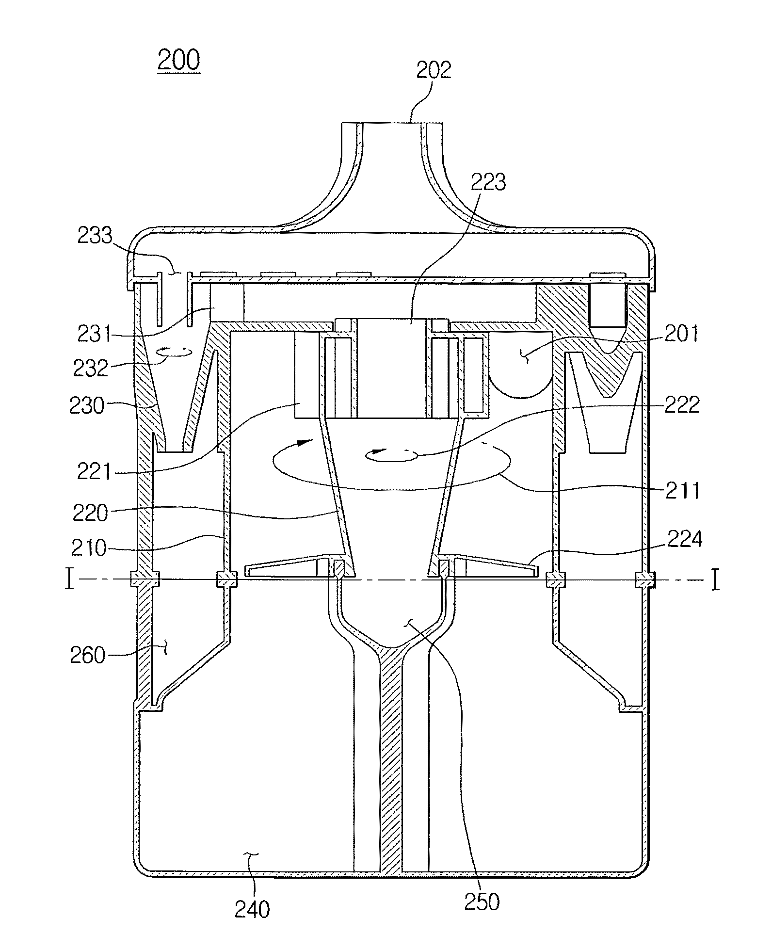 Multi-cyclone dust separating apparatus and cleaner having the same