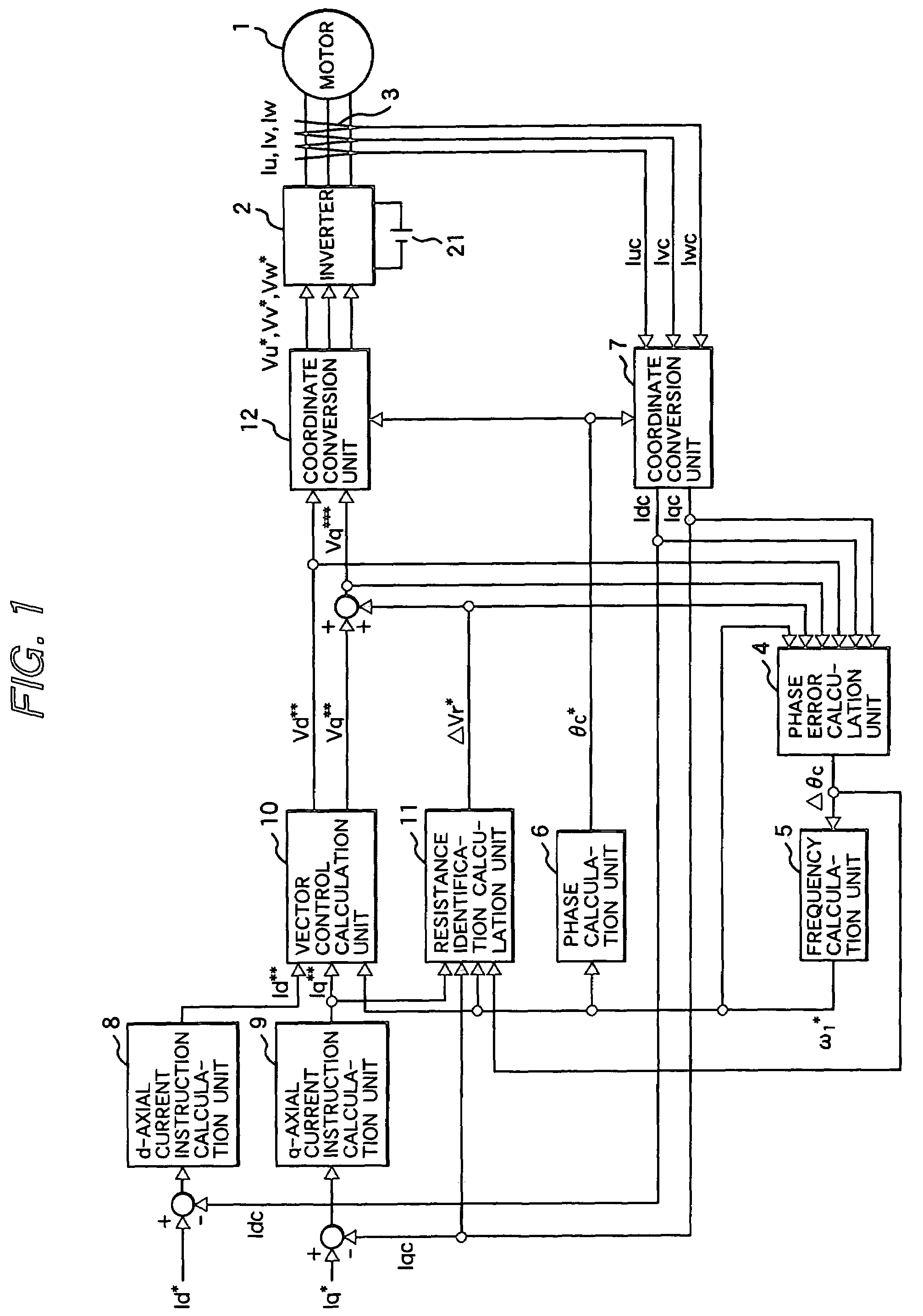 Control system for permanent magnet synchronous motor and module