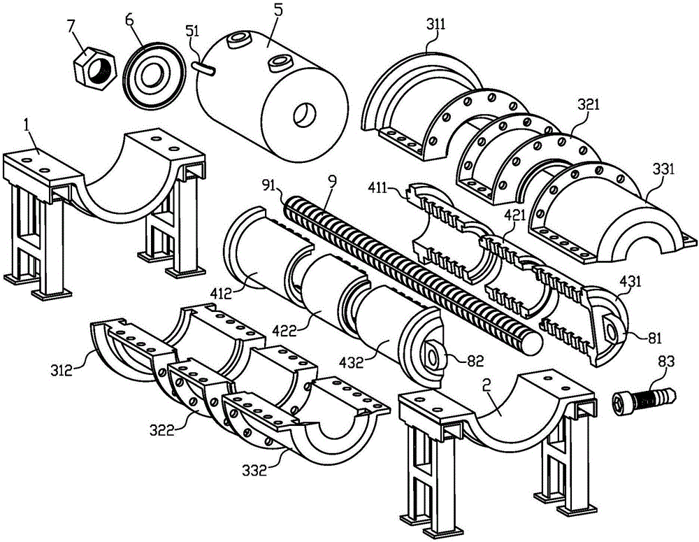 Detachable bolt anchoring characteristic test bench