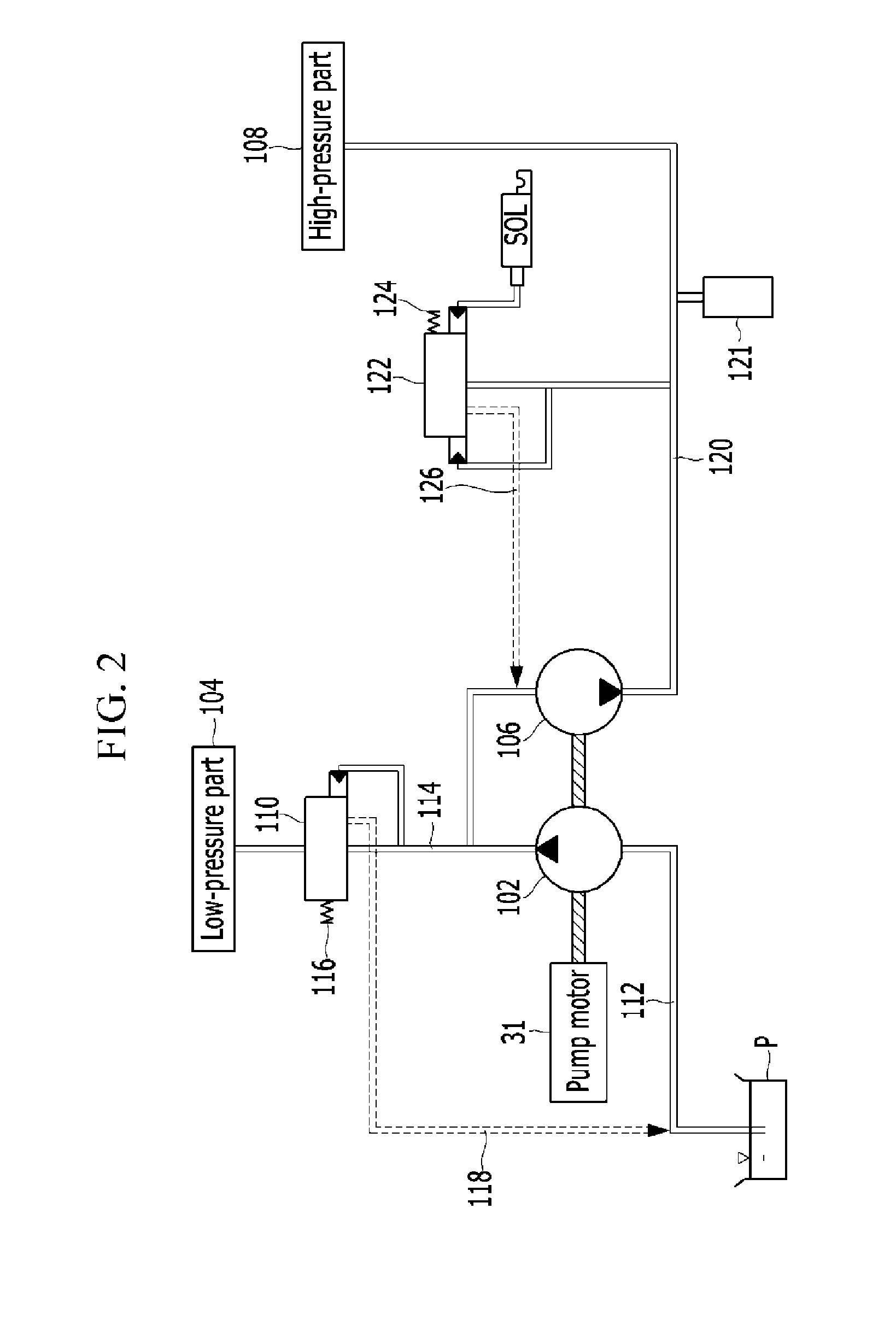 Pump motor control system for automatic transmission and method thereof
