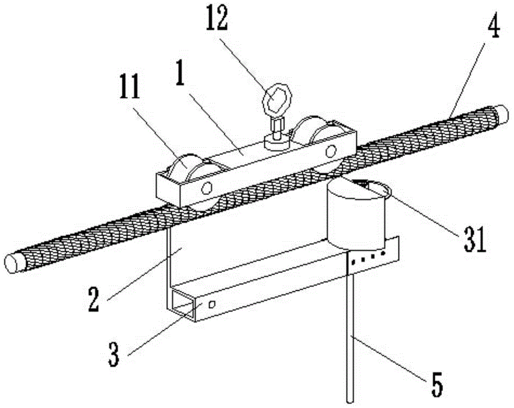 Intelligent obstacle removing pulley for single-wire foreign matters