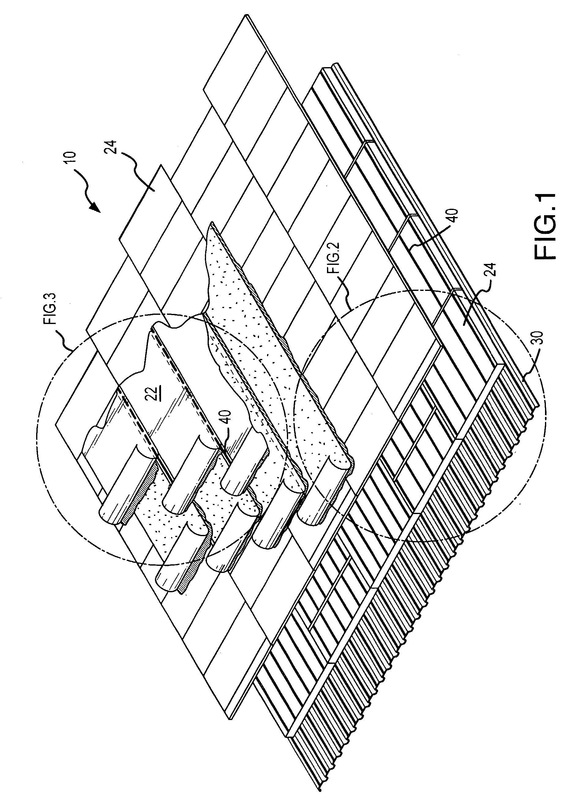 Composition and method for roofing material installation