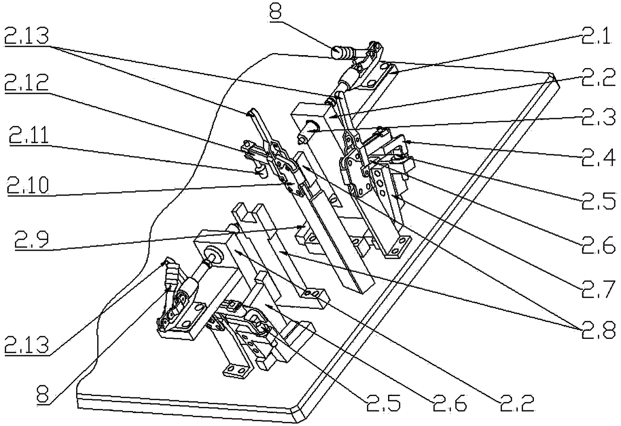 Welding method of cushion framework of left seat on back row of automobile