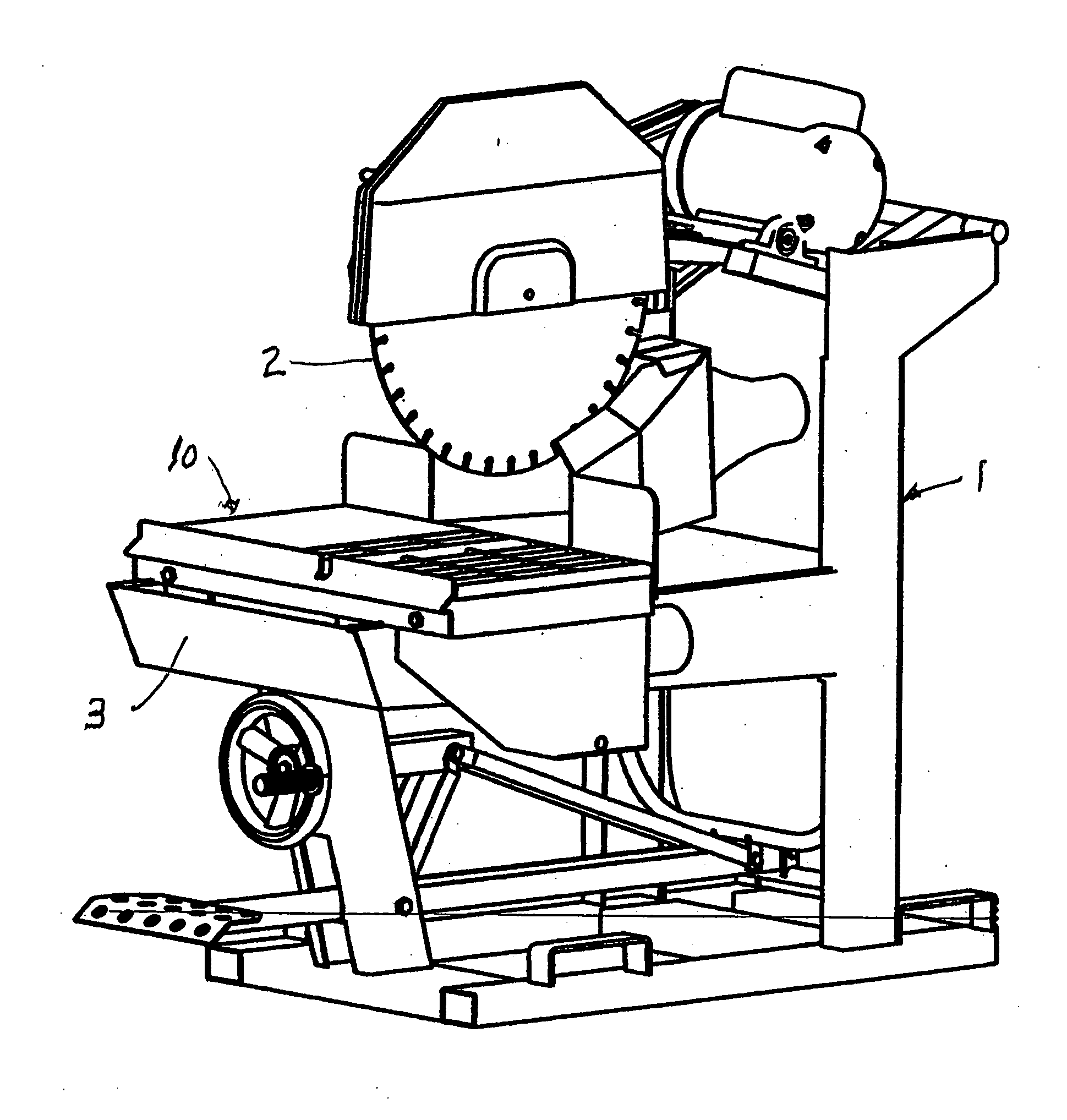Dust collection system for a masonry saw