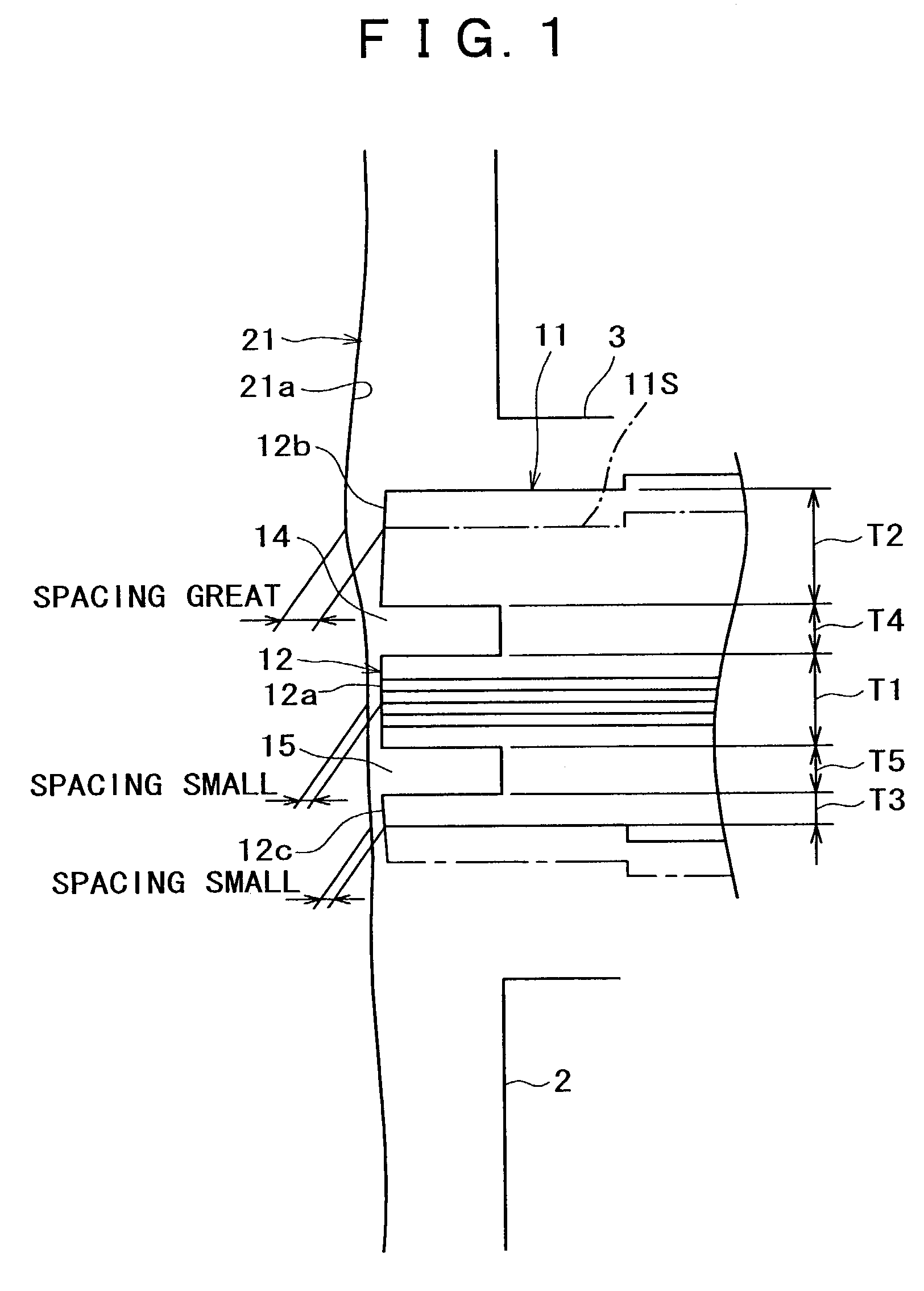 Magnetic head for rotary head drum