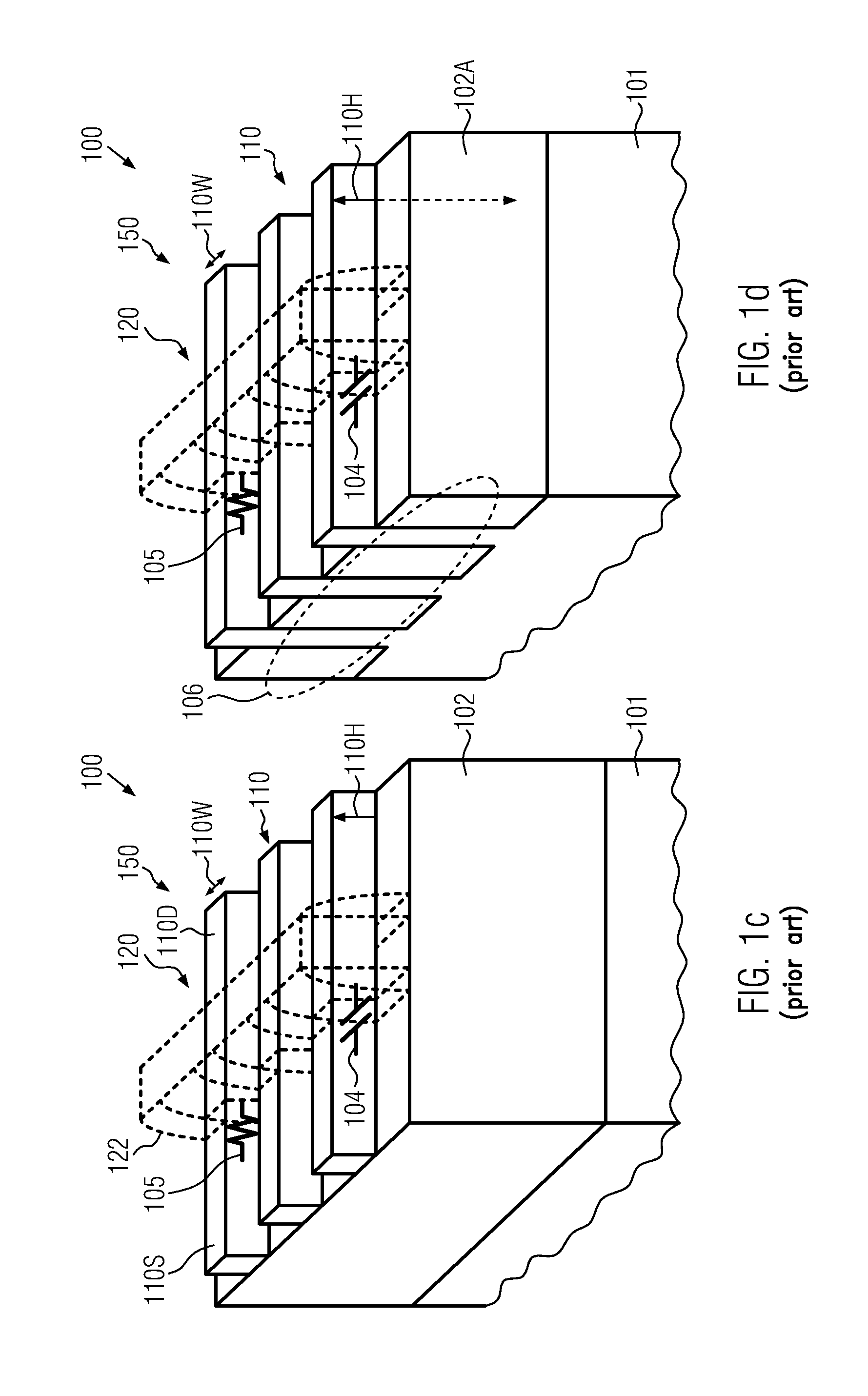 Self-Aligned Multiple Gate Transistor Formed on a Bulk Substrate