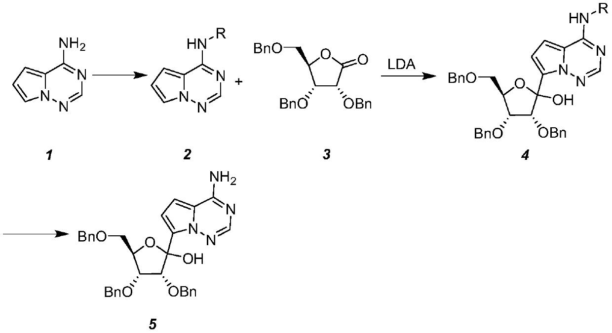 Synthesis method of remdesivir intermediate