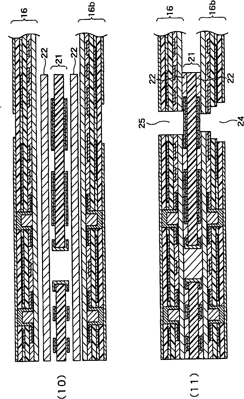 Multi-layer flexible printed circuit board and method of manufacturing the same