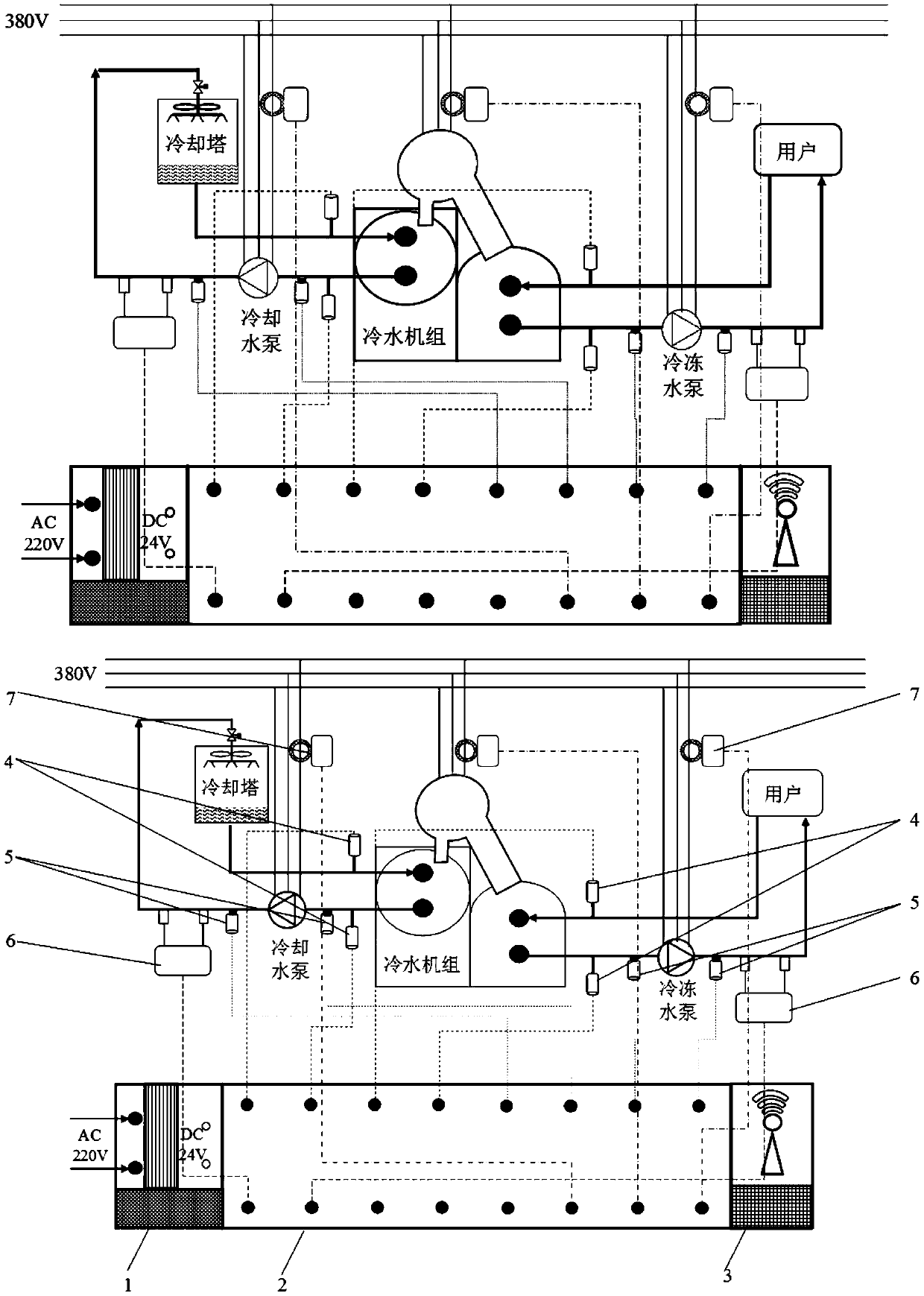 Detachable central air conditioner remote measurement device and system