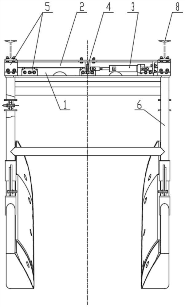 Manned submersible bottom-sitting discarding device