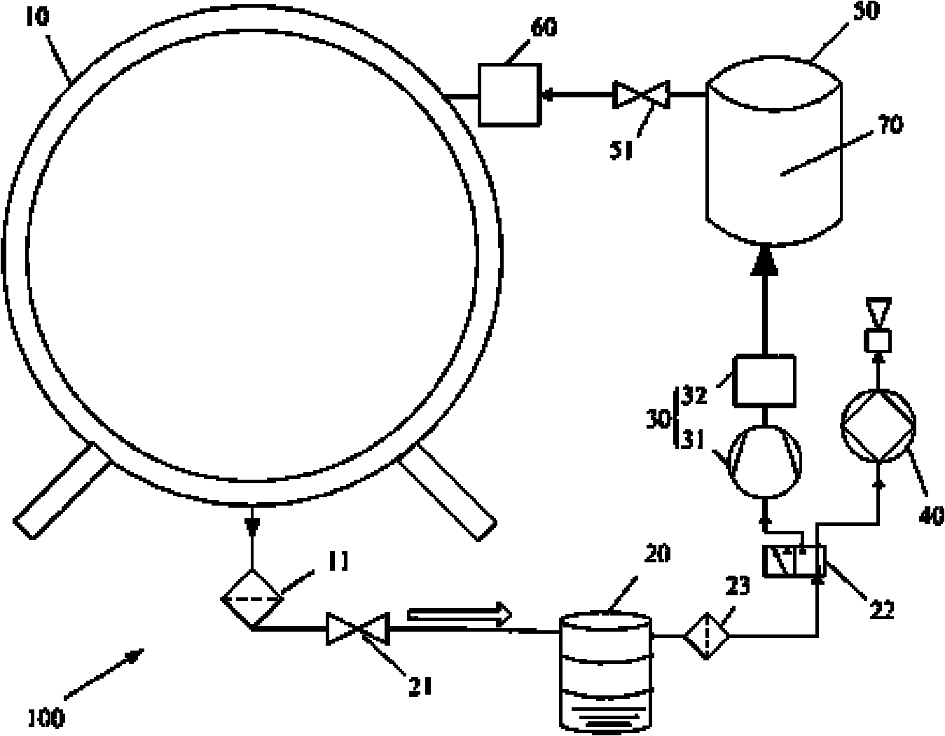 Clothes washing system and clothes washing method
