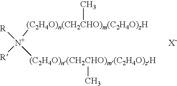 Alkoxylated alkylamine quaternary surfactants for glyphosate