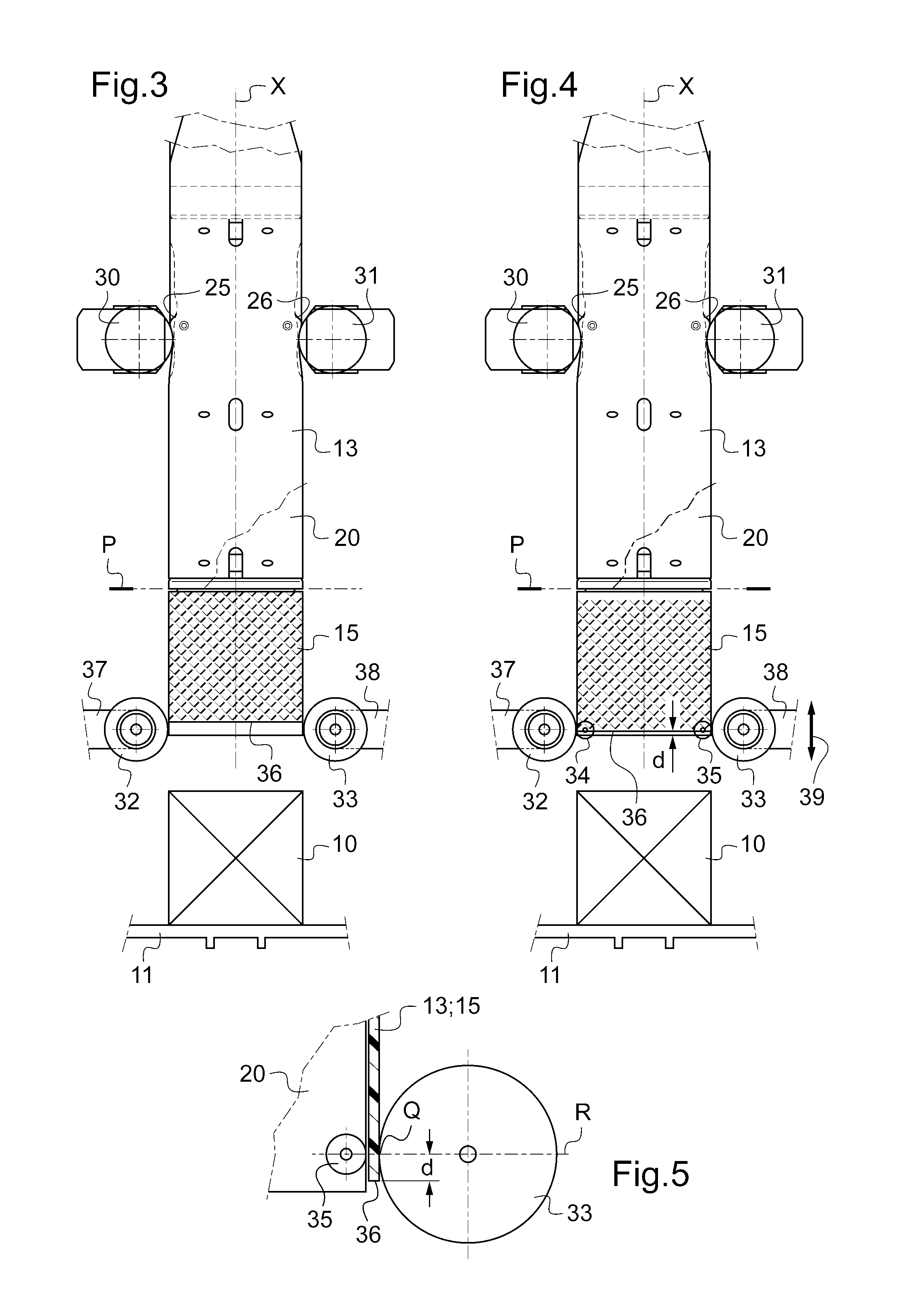 Device for placing sleeves on traveling articles
