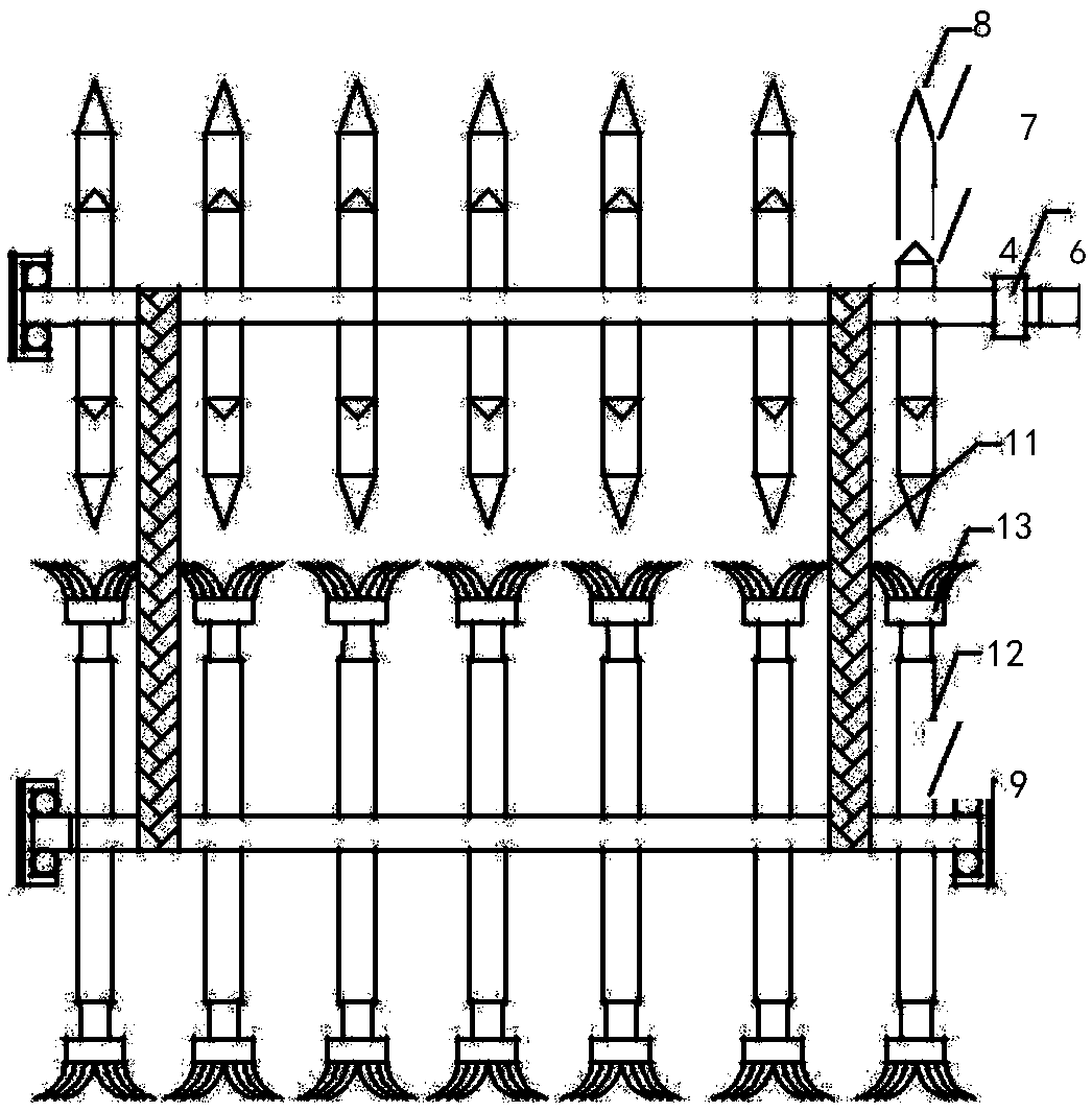 Silt removal device for channel improvement