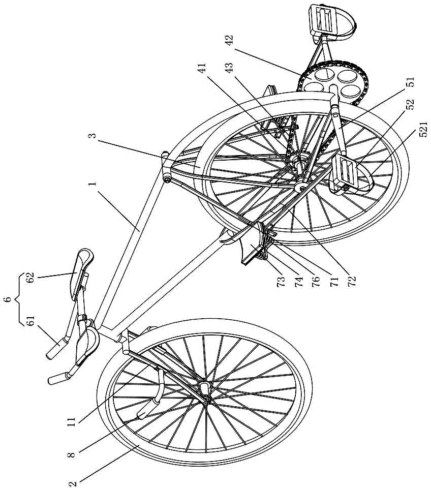 Prostrate-type bicycle