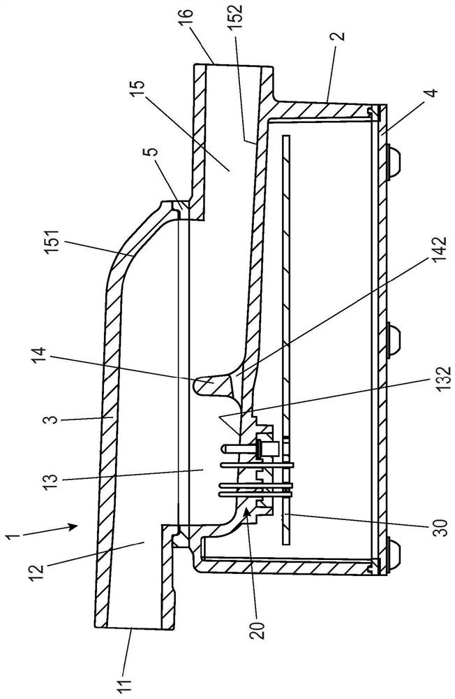Measuring cell and assembly having at least one measuring cell for measuring the conductivity and/or impedance of milk during a milking process