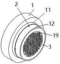 A computer hanging dustproof case