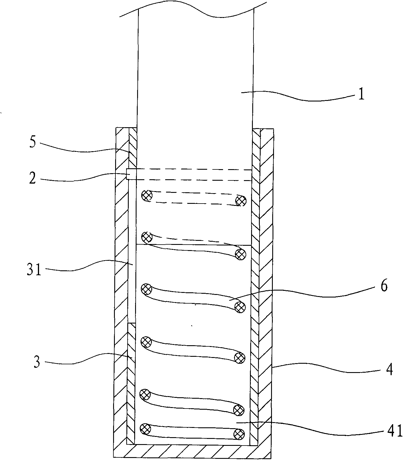 Easily-disassembled structure of umbrella handle