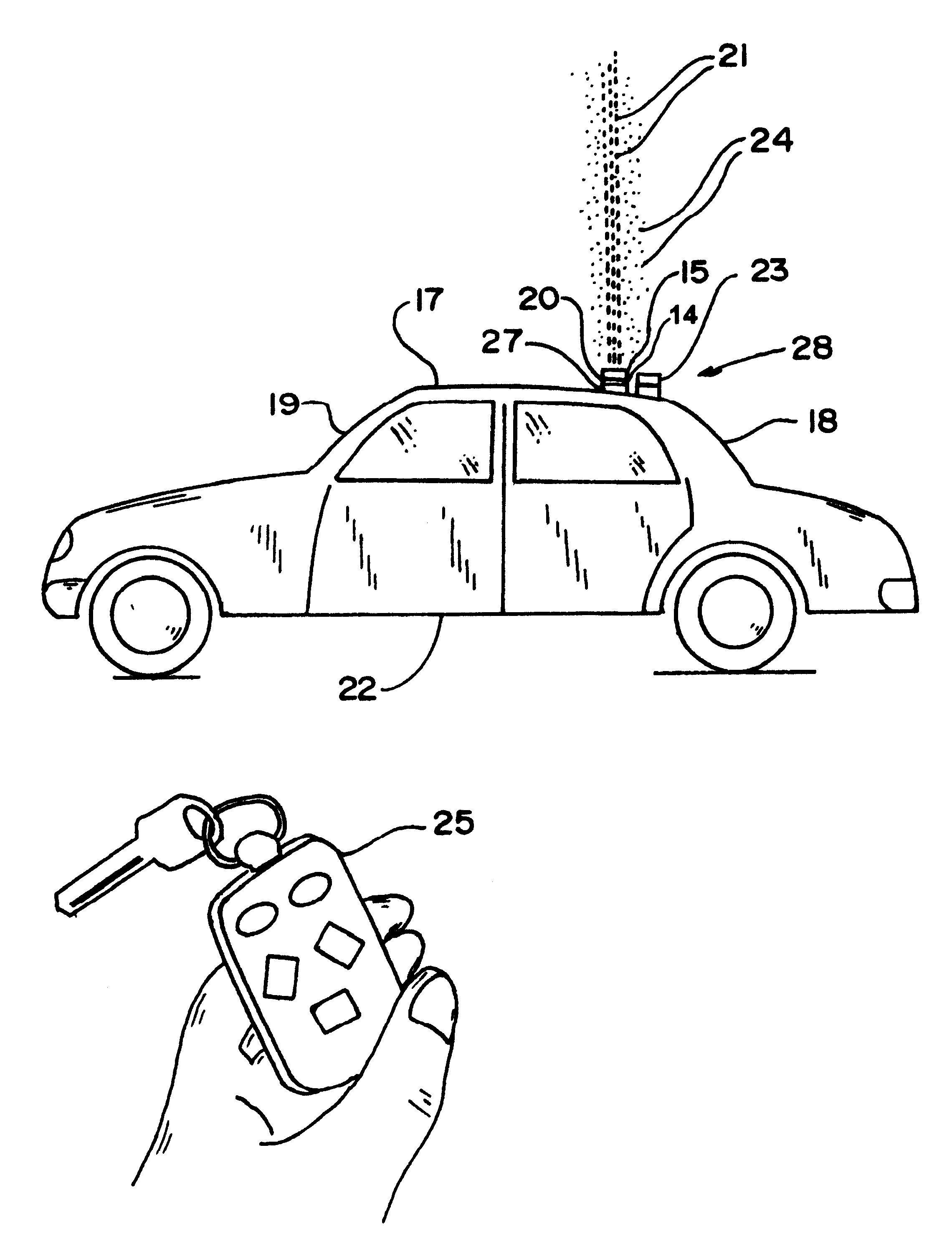 Vehicle locator device