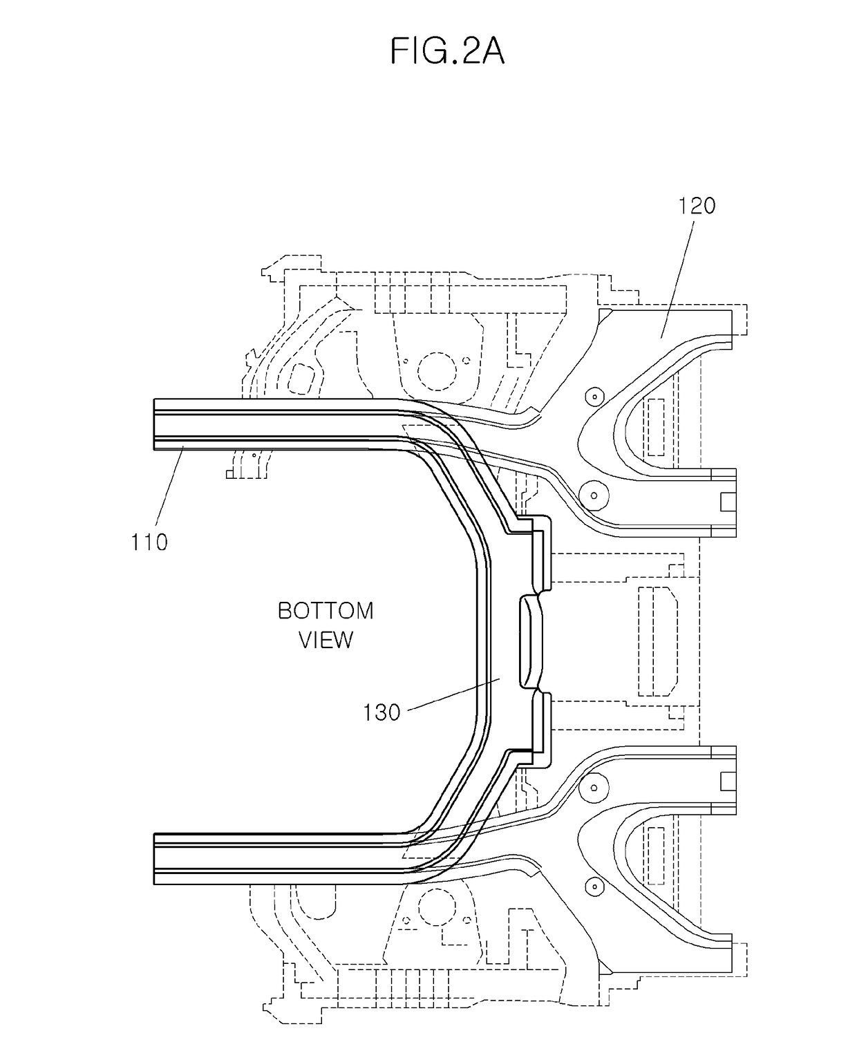 Integrated side member with impact absorbing structure
