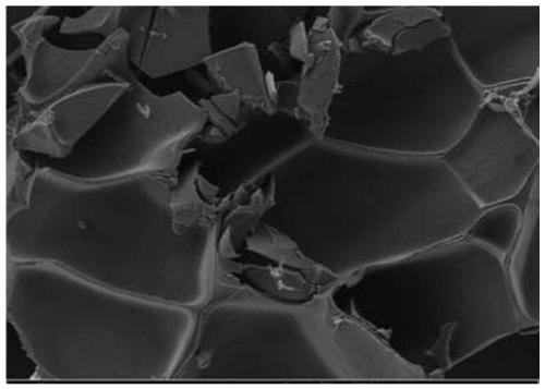 Macroporous temperature sensitive amphiphilic hydrogel material and preparation method thereof