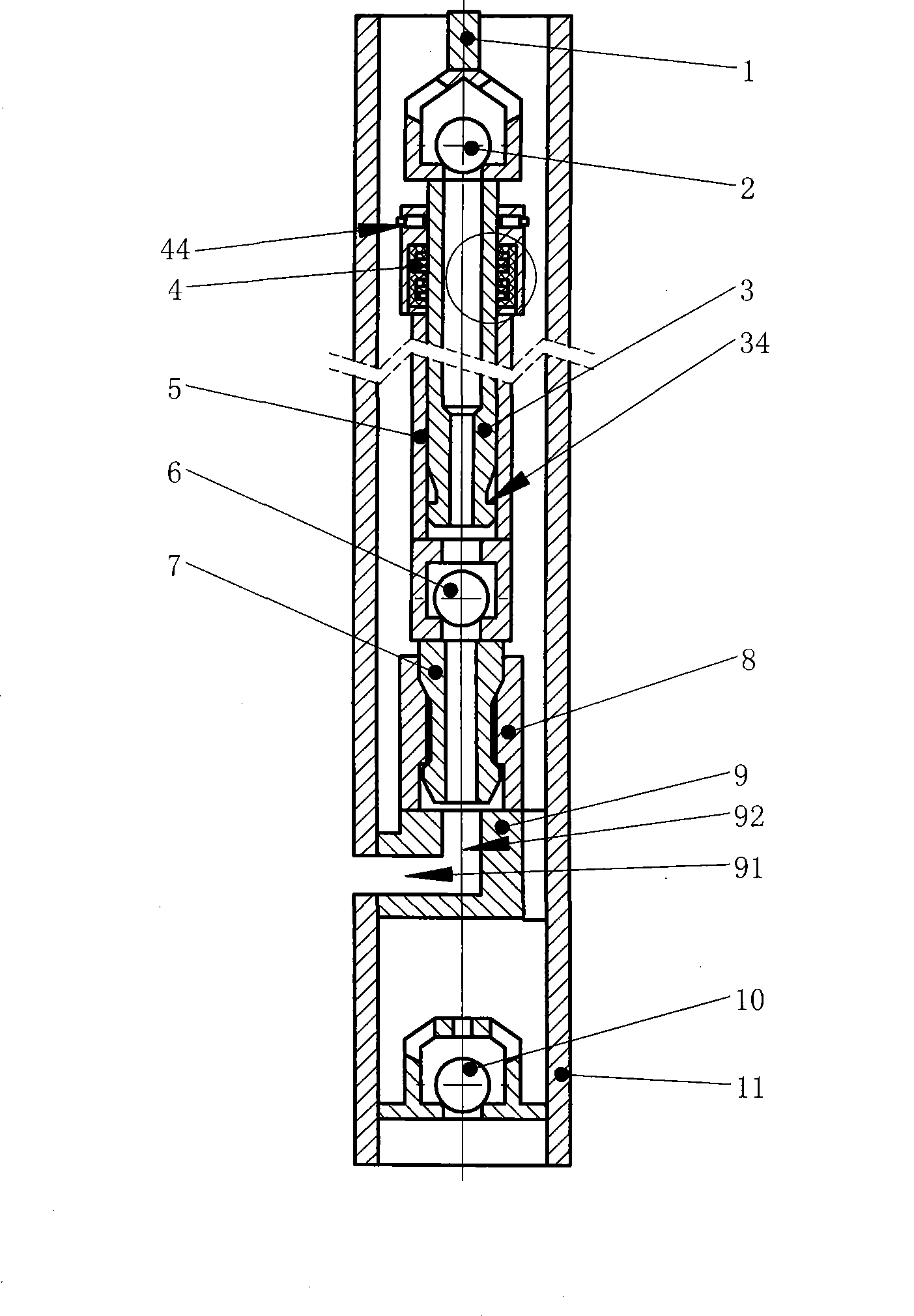 External valve type hydraulic self-sealing plunger oil-well pump