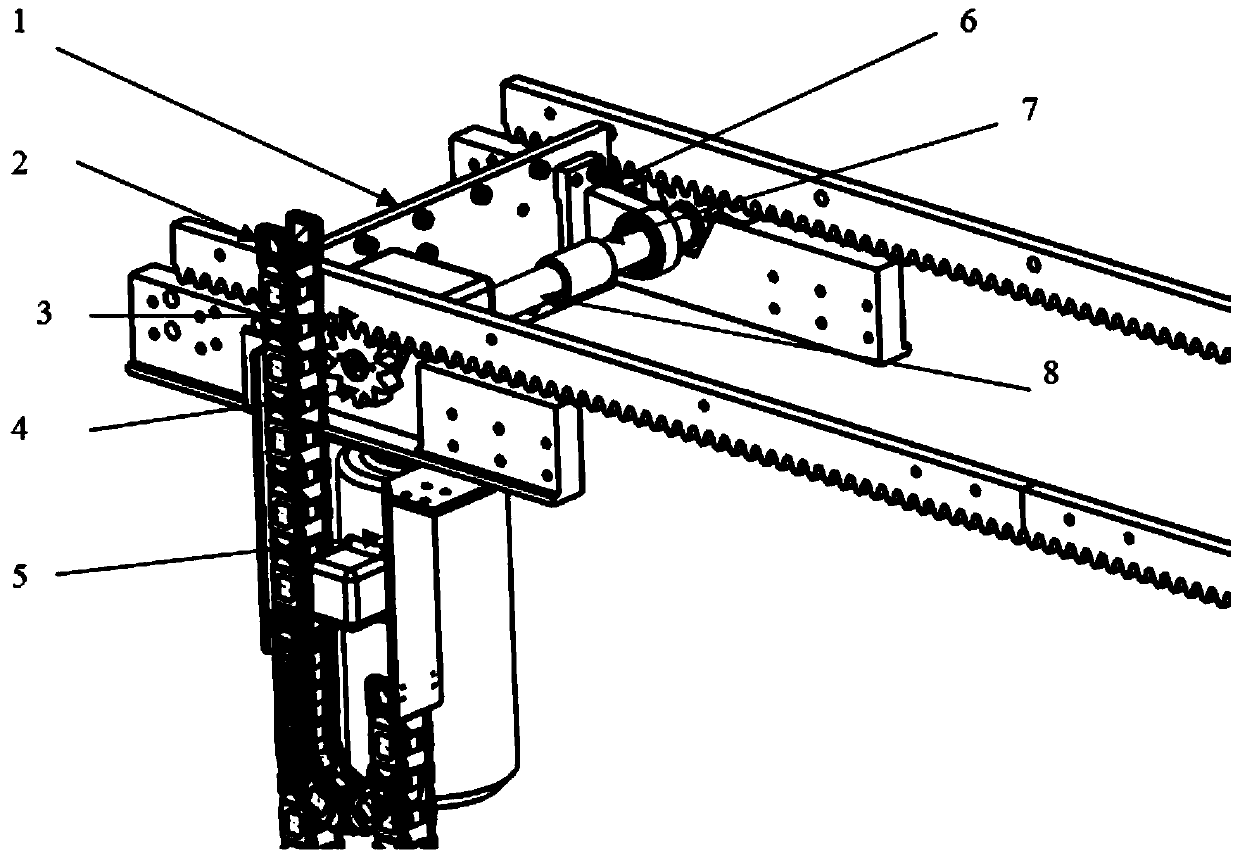 Side wall conveying transmission system