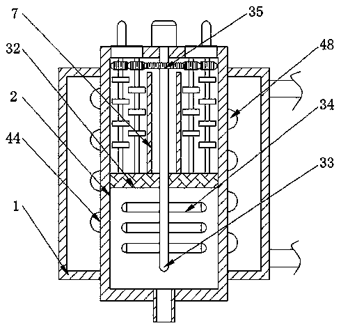 Stirring and condensing device for preparing acrylic ester and silicon-acrylic compound emulsion