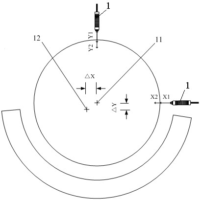Shafting hot alignment device and shafting hot alignment method