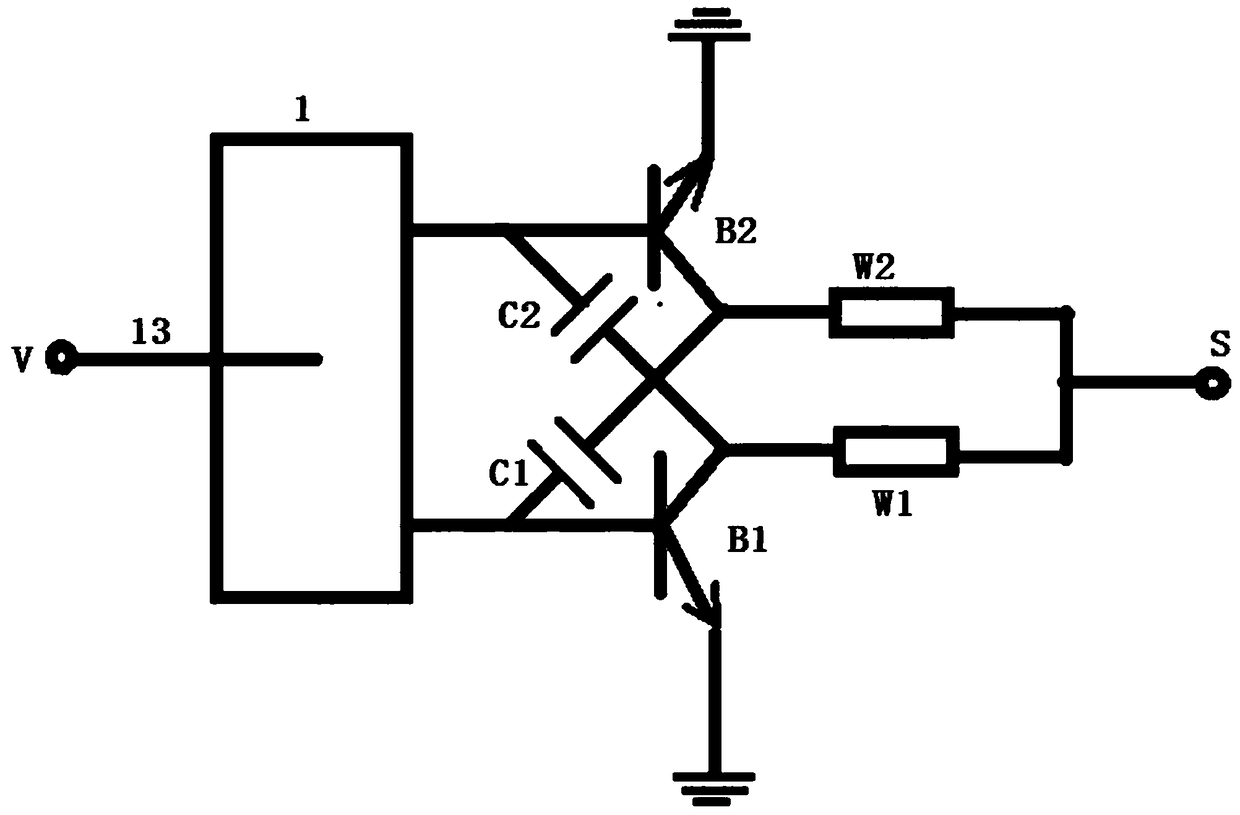 Ge-Si heterojunction bipolar transistor detector based on antenna direct matching