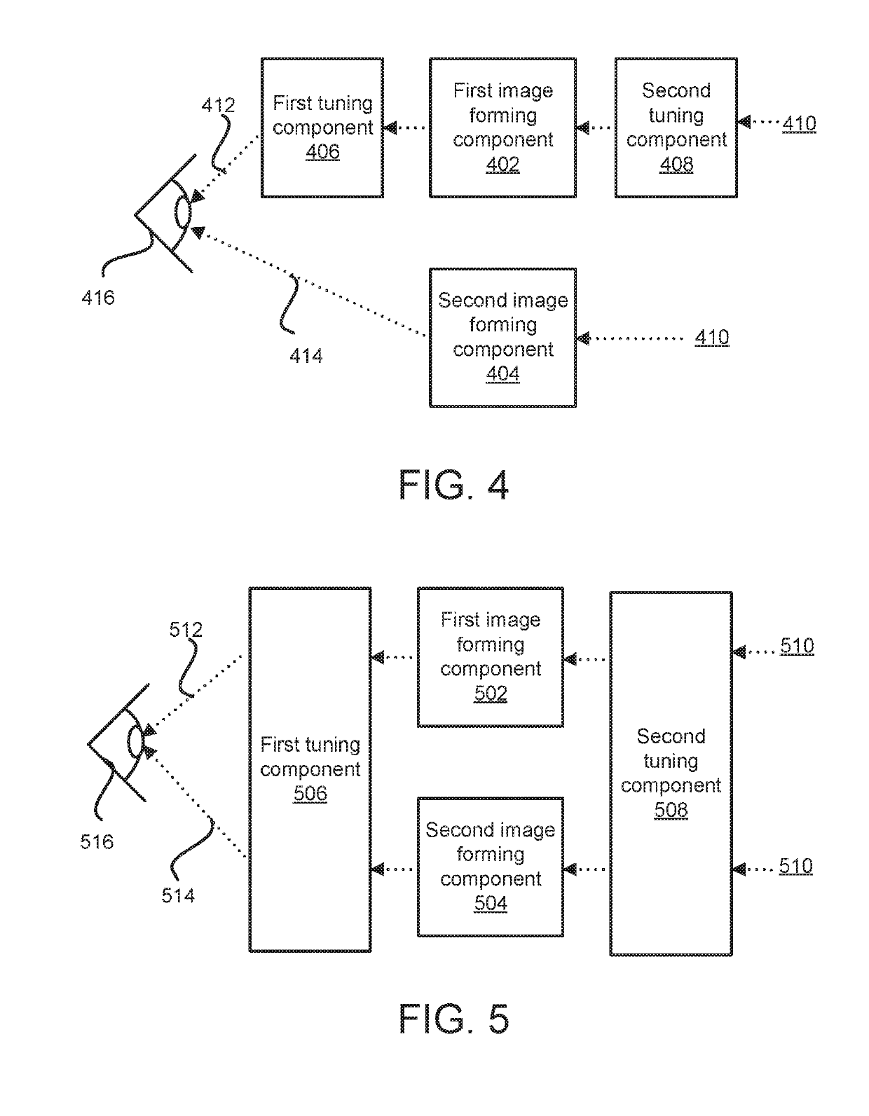 Systems and methods to provide an interactive space over an expanded field-of-view with focal distance tuning