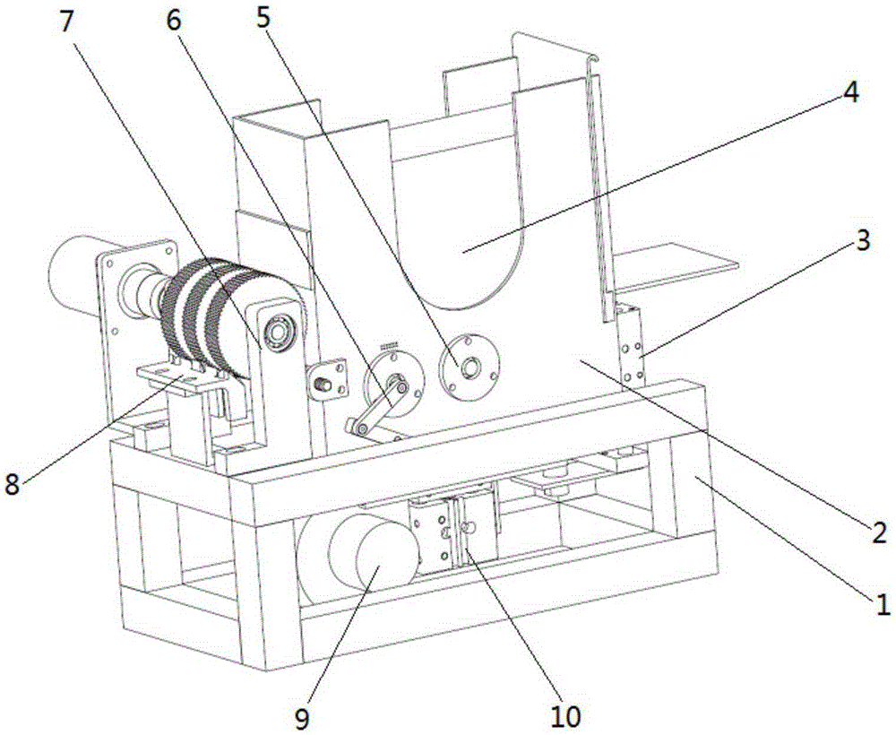 Single paper separation device for stacked paper