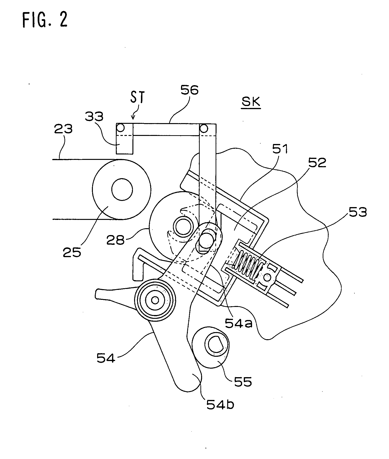 Image forming apparatus and method for detecting separated state of transfer unit