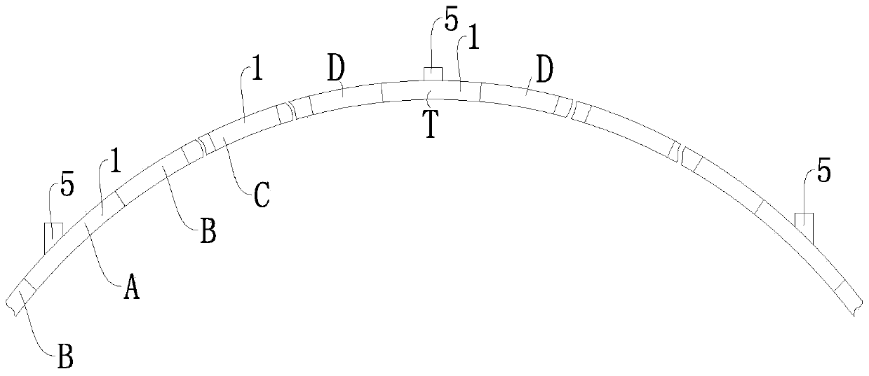 Segmental prefabrication and installation method of ultra-high performance concrete top-supported box arch bridge