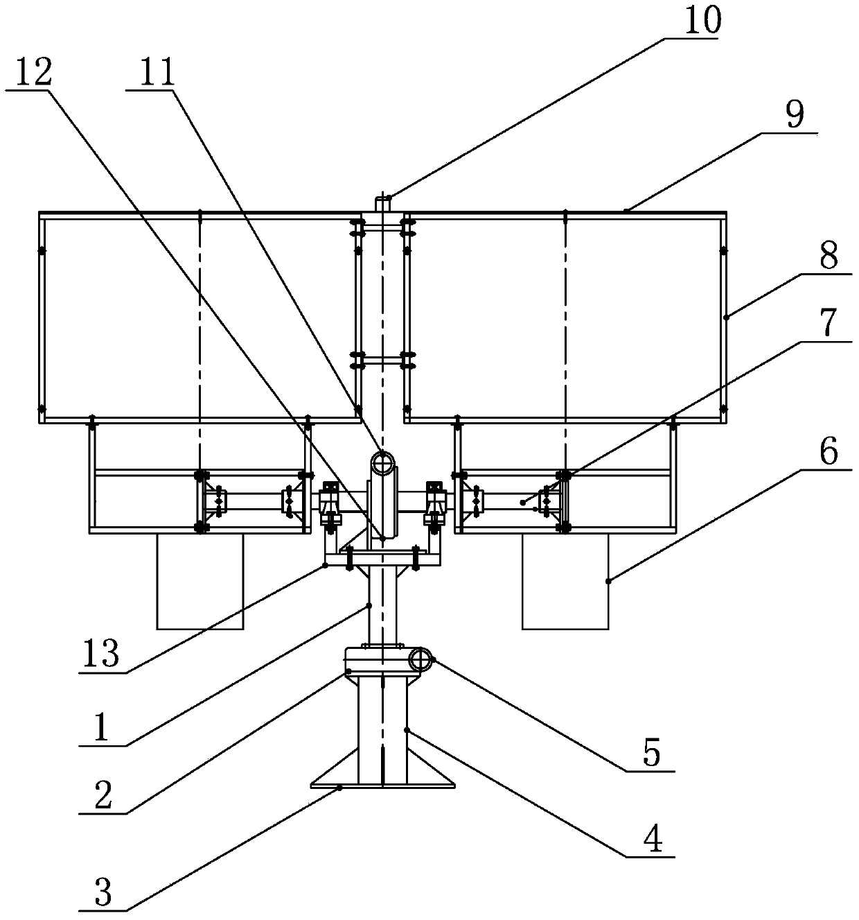 Solar heat collection device and heat collection circulating system with same