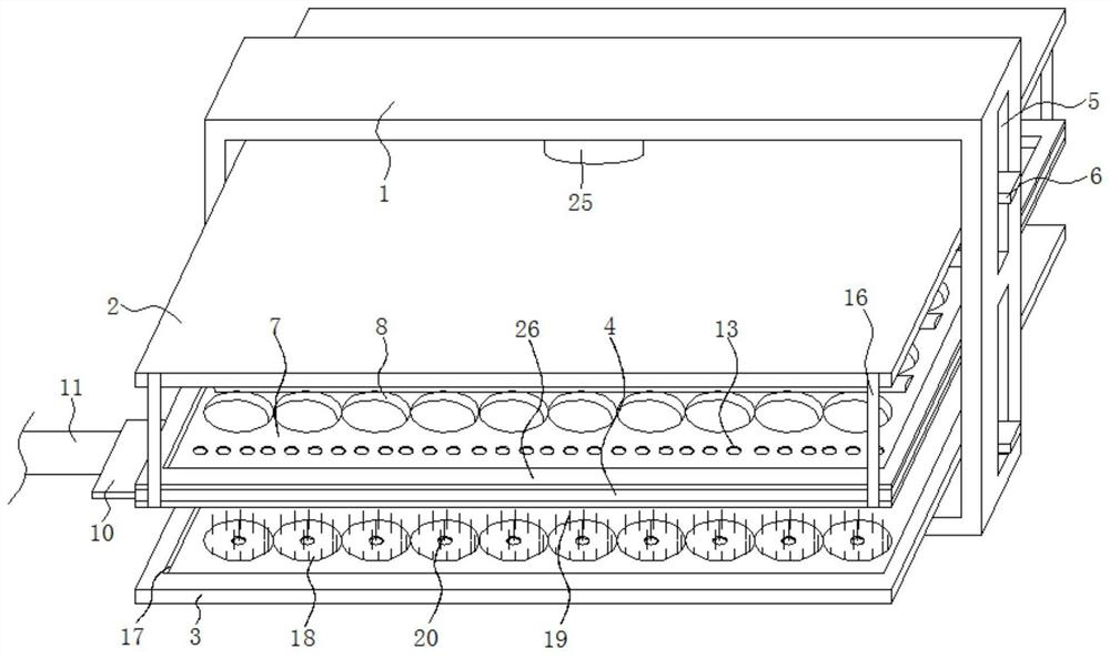 A food processing device for jujube processing based on static drying