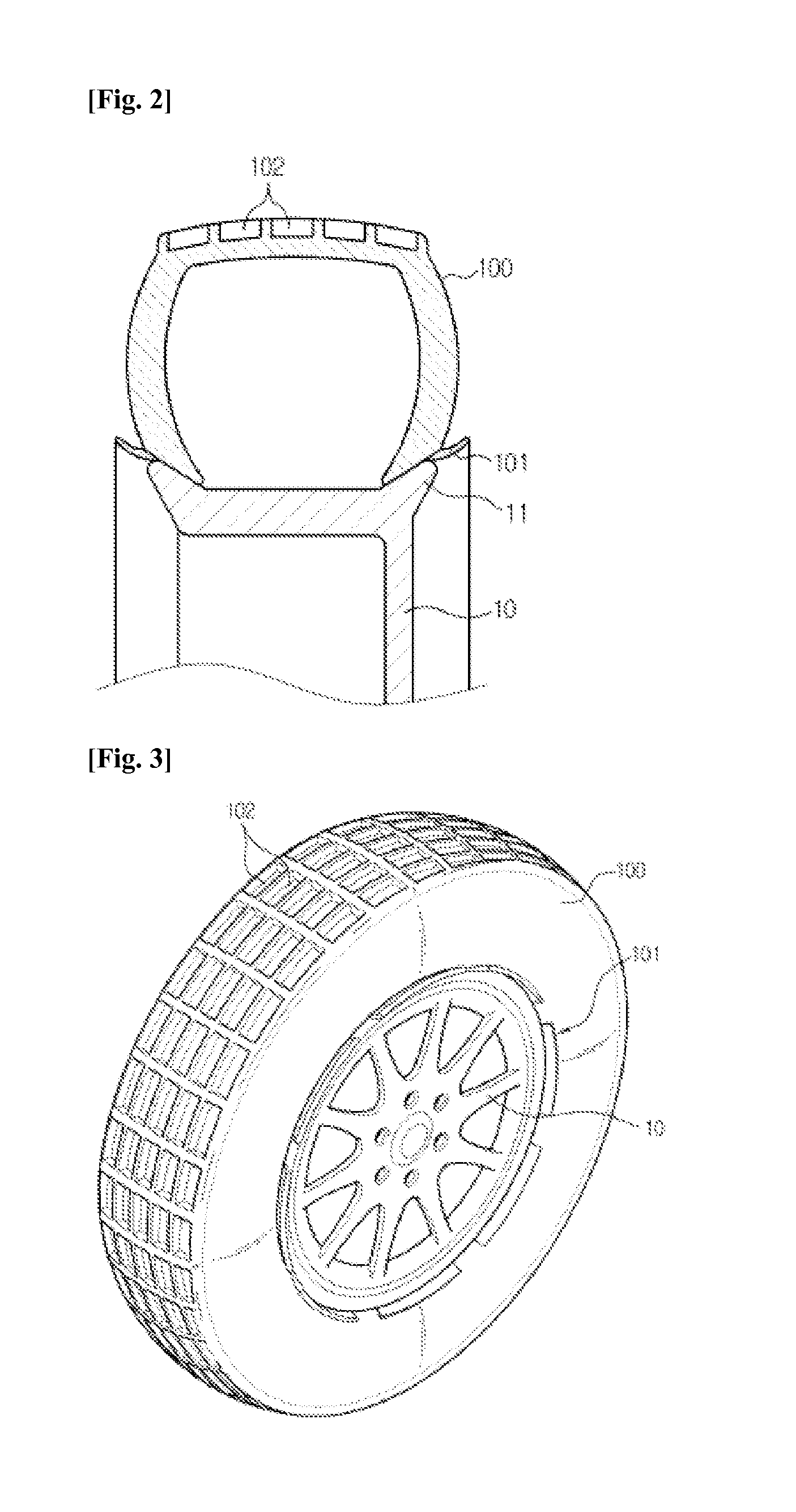 Tire cover assembly and tire structure for same