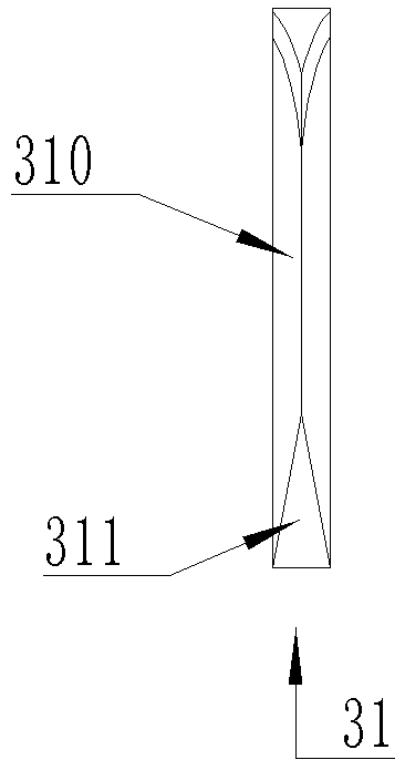 Symmetrical hammering deicing mechanism of overhead line deicing robot