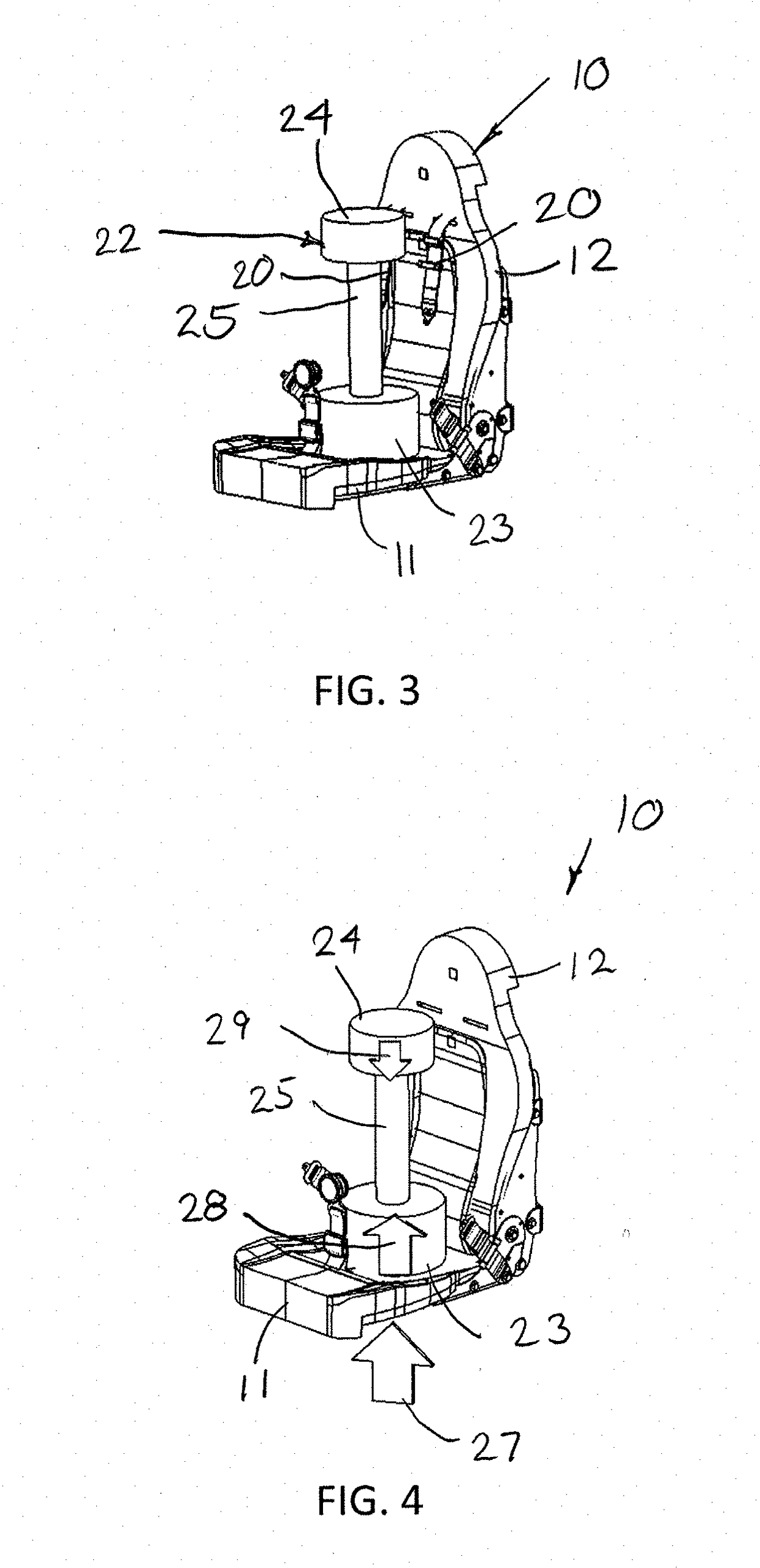 Torso Support System For Protecting Against Upward Accelerations In Vehicle Seats And Occupant Support Structures