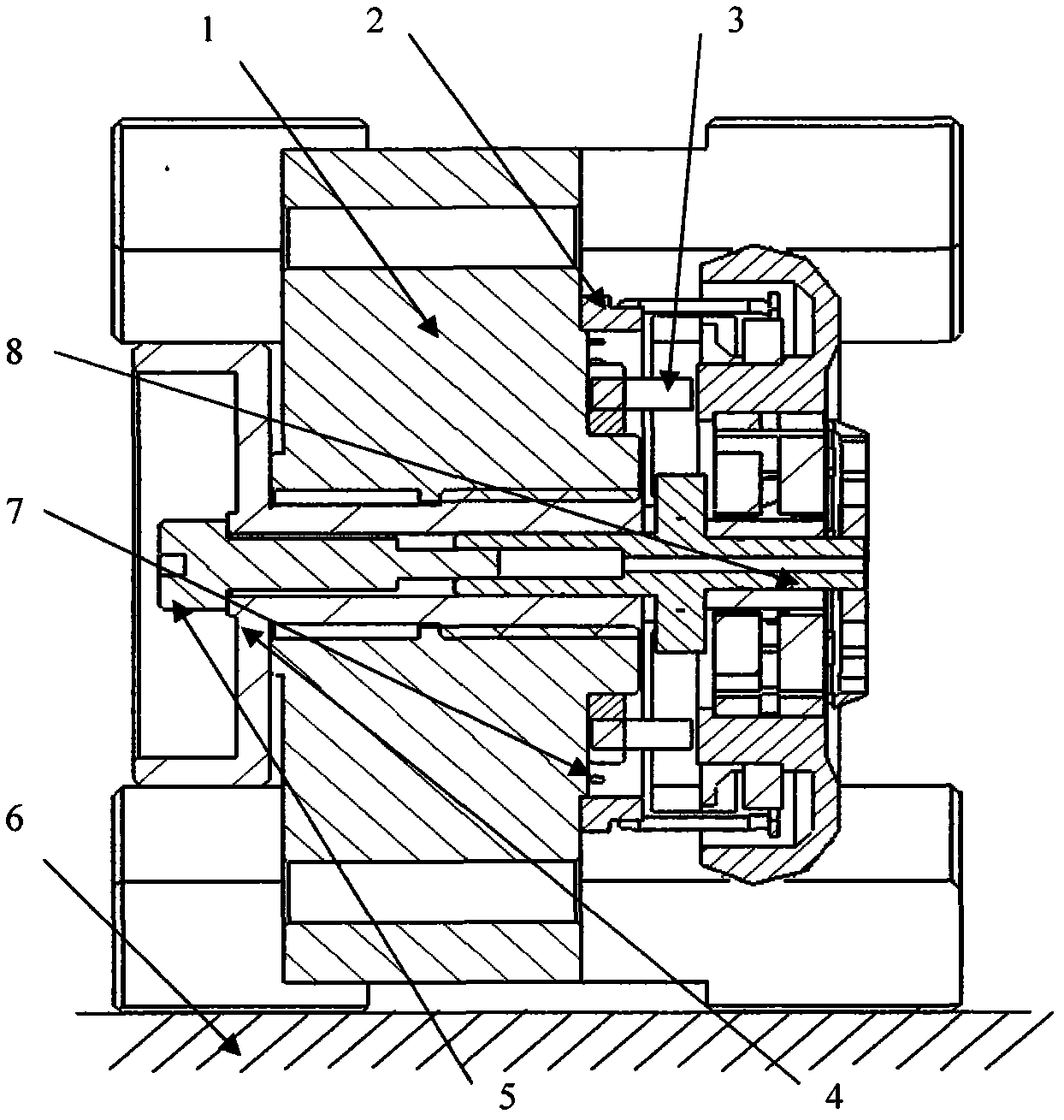 Balance test mould and test method of flexible gyroscope inertia rotor component