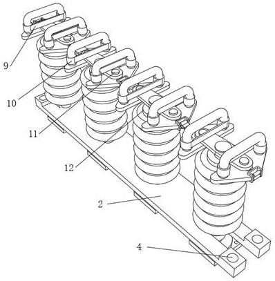 Installation connecting assembly of oil-immersed transformer bus post insulator