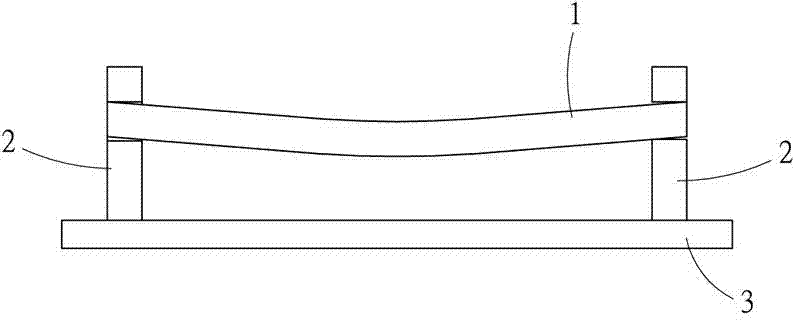 Stick-shaped motor stator fixing structure with axial pretension force