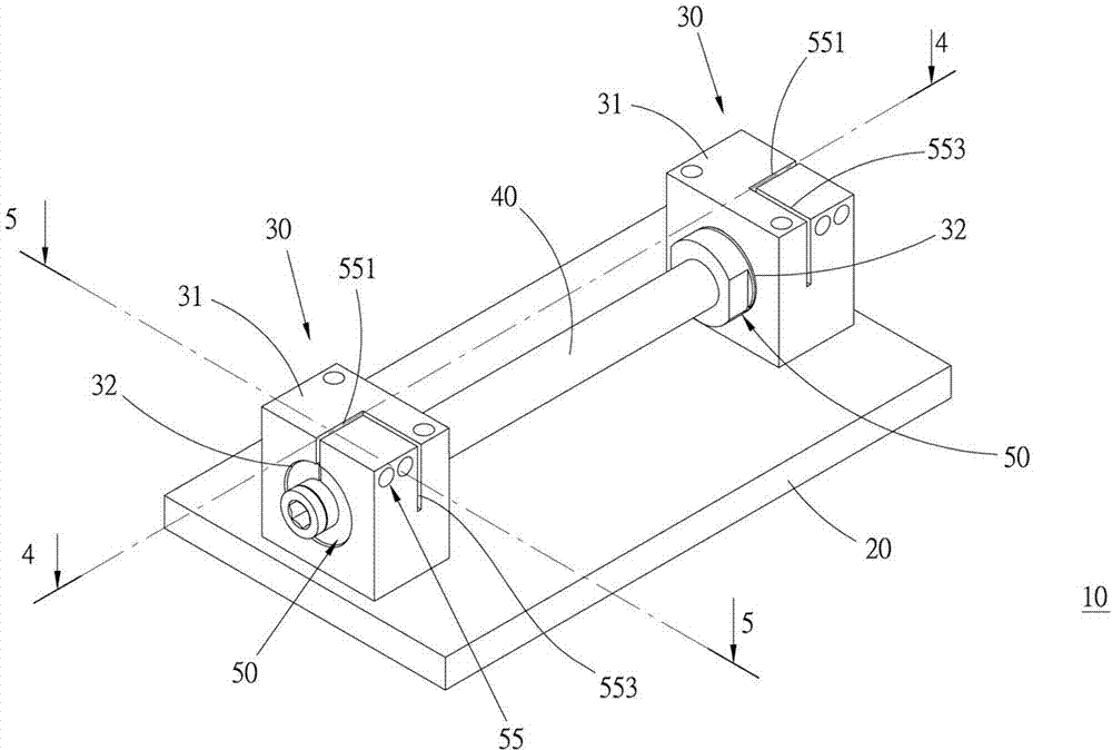 Stick-shaped motor stator fixing structure with axial pretension force