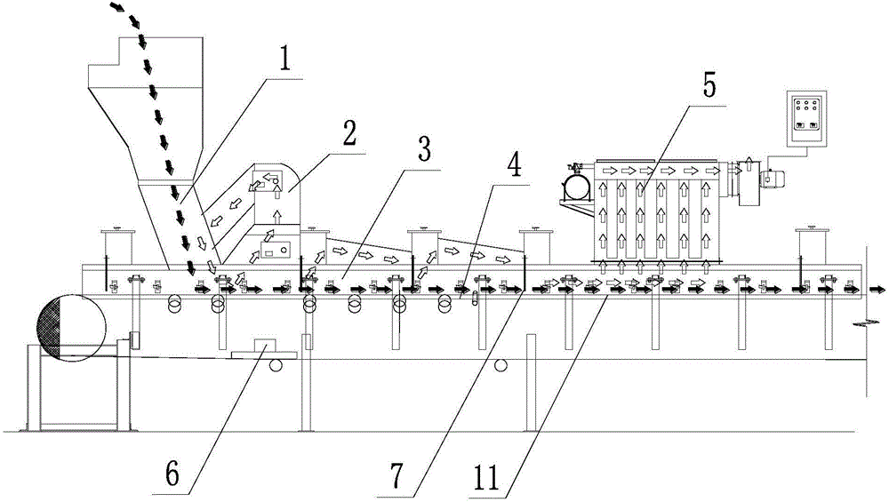 Dust control method and device of power plant coal transport system
