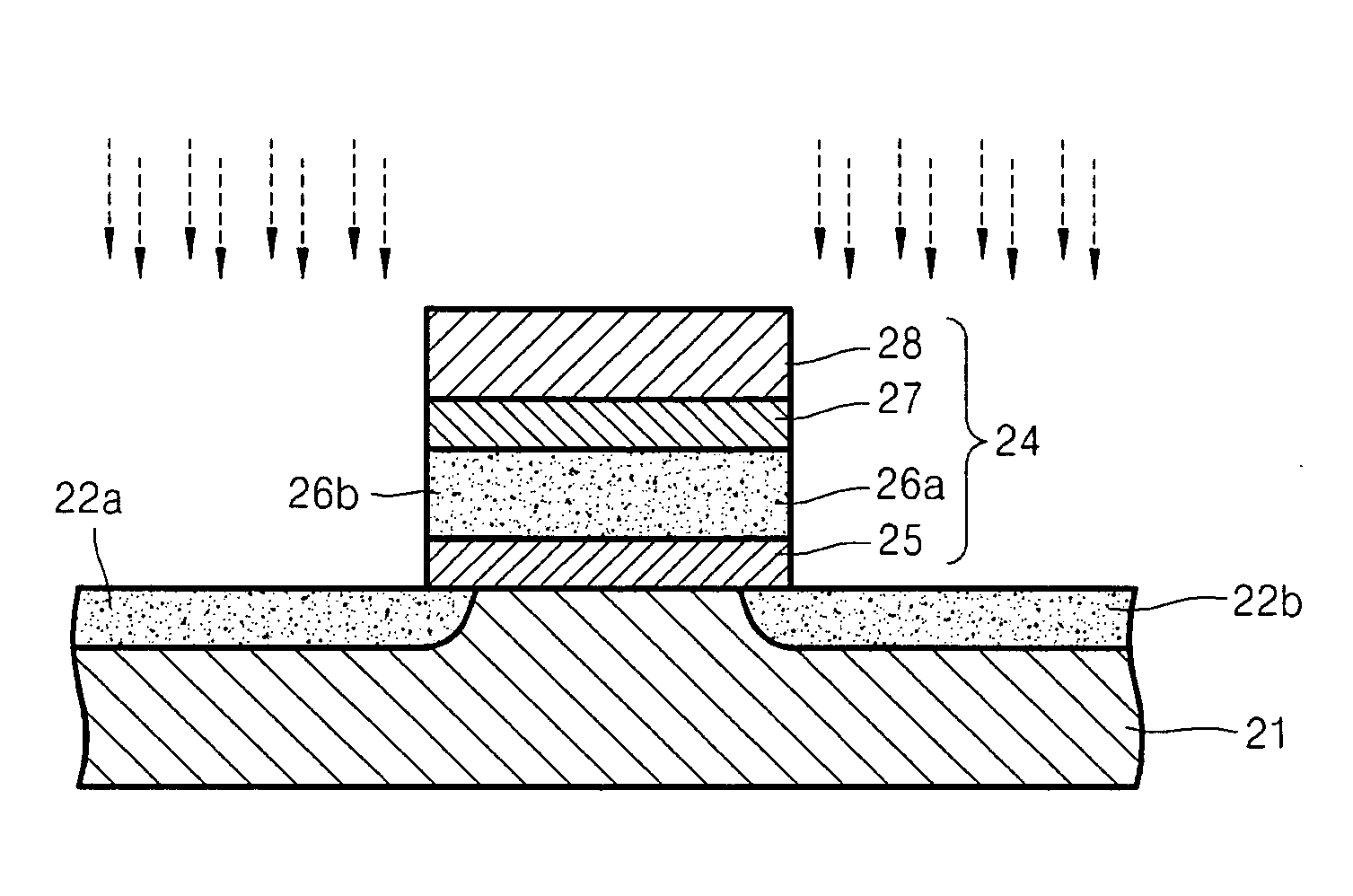 Semiconductor memory device having an alloy metal gate electrode and method of manufacturing the same